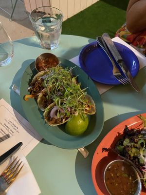 “Phish” tacos at Jajaja Mexicana - West Village in New York City