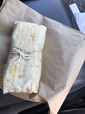 Falafel wrap at The Greedy Cow in Lake Tekapo