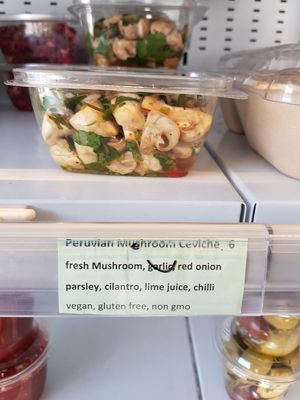 Peruvian Mushroom Ceviche at Mood Food in Carlton