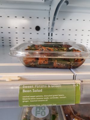 Sweet Potato and Green Bean Salad at Mood Food in Carlton