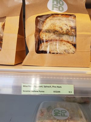 Miso Eggplant Sandwich at Mood Food in Carlton