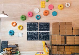 Adorable interior decor + menu  at Natural Sprinkles Co. in Albany