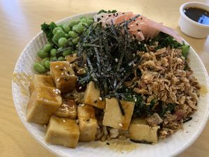 Teriyaki Tofu bowl. Healthy and tasty    at Nosh in Melbourne