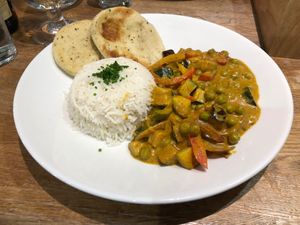 Curry of the day at Steam Inn in Mallaig