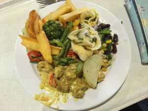 Buffet plate at Hauptmensa Studierendenwerk in Dortmund