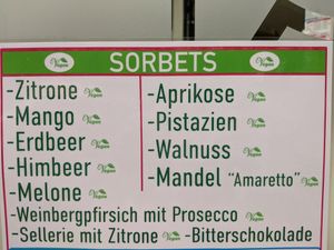 Vegane Eissorten Sommer 2020 at Gellateria Fratelli Bortolot in Cochem