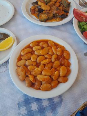 Giant beans at Adonis in Kefalonia