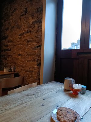 Inside at table at This Must Be The Place in Westport