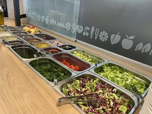 Salad bar  at Restavracija Mandala in Ljubljana