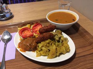 Buffet and soup  at Restavracija Mandala in Ljubljana