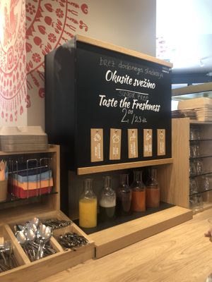 fresh juices at Restavracija Mandala in Ljubljana