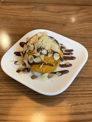 Carrot cake at Restavracija Mandala in Ljubljana