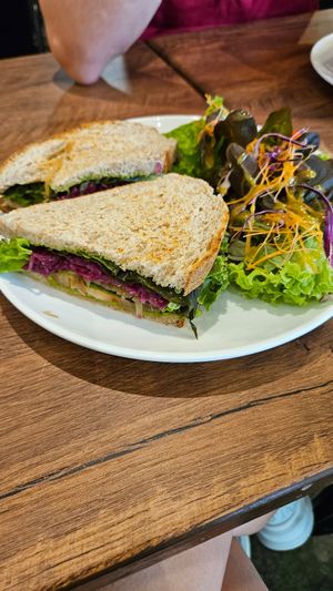 Vegetable sandwich at Yin's Sourdough Bakery in Penang