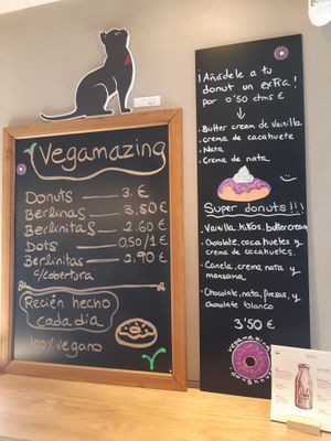 Prices at VegAmazing Doughnuts in Madrid