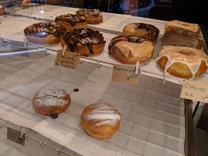selection of donuts at VegAmazing Doughnuts in Madrid