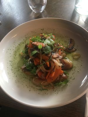 fried vegetables  at Arresten in Andenes