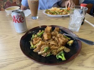 Vegan pad siew   at D Thai Bistro in Mesquite