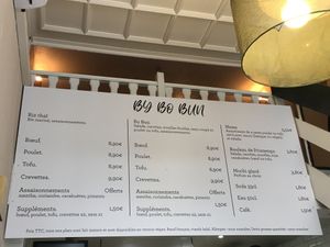Menù at By Bo Bun in Grenoble