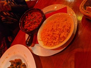 Chickpea curry at Ramayana Cafe in Sinaia