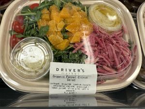 Packaged salad vegan friendly   at Driver's Market in Sausalito