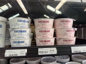 Coconut yogurt   at Driver's Market in Sausalito