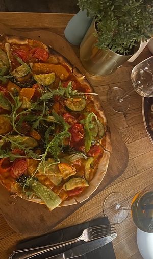 Vegan Tarte Flambé  at Ciri Biri Bela in Split