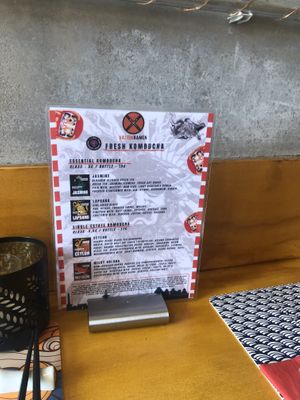 Kombucha menue   at Vatten Ramen - Zeedijk in Amsterdam