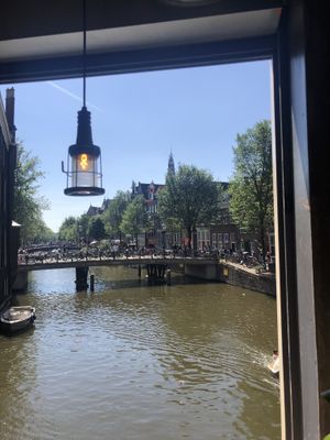 What a view  at Vatten Ramen - Zeedijk in Amsterdam