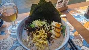 Mushroom ramen at Vatten Ramen - Zeedijk in Amsterdam