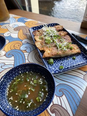 Vegan gyoza  at Vatten Ramen - Zeedijk in Amsterdam