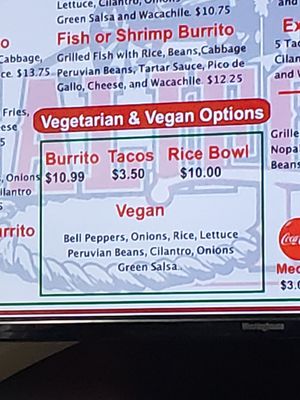 Beans are free of lard at California Tacos in Solvang