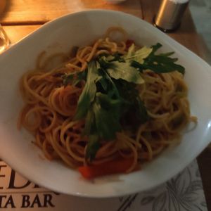 Vegeteriana Pasta at La Catedral in Kotor