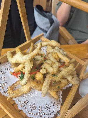 Fried mushroom at WángYǔYān Sù Fāng 王语嫣素坊 in Dali