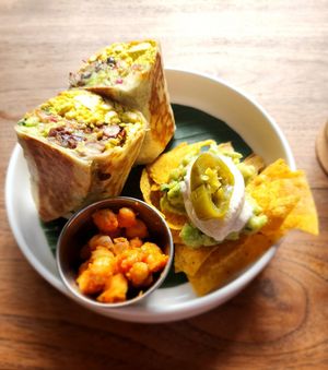 Breakfast burrito at Secret Spot - Canggu in Canggu