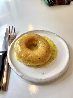 Lemon poppyseed donut   at The Donut Cafe in Chiang Mai