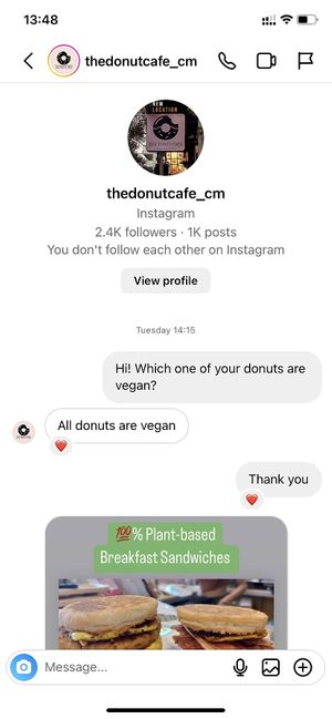   at The Donut Cafe in Chiang Mai