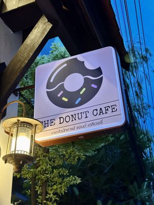 Look out for the sign!  at The Donut Cafe in Chiang Mai