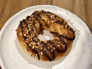 Peanut butter chocolate (50 THB)  at The Donut Cafe in Chiang Mai