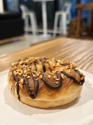 Peanut butter chocolate (50 THB)  at The Donut Cafe in Chiang Mai