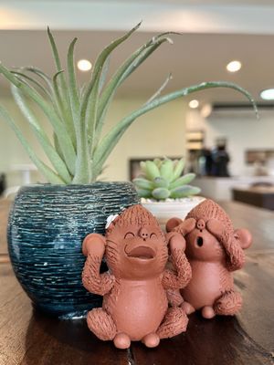 Hear no donuts, see no donuts...  at The Donut Cafe in Chiang Mai