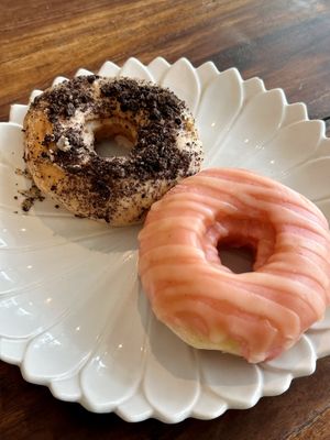 Coffee crunch, Strawberry lemonade  at The Donut Cafe in Chiang Mai