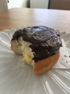 Custard filled donut at The Donut Cafe in Chiang Mai