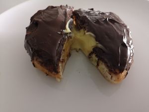 Boston cream at The Donut Cafe in Chiang Mai