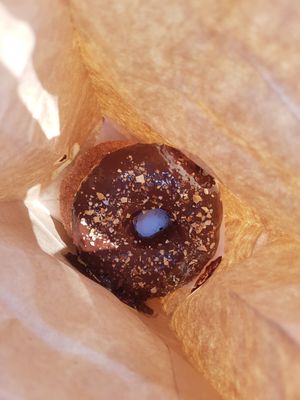 Chocolate Almond Donut and Cinnamon Donut! at The Donut Cafe in Chiang Mai
