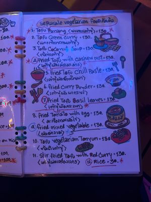 Menu  at Ginger Home in Koh Chang