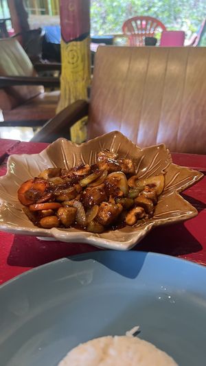 Tofu with cashews  at Ginger Home in Koh Chang