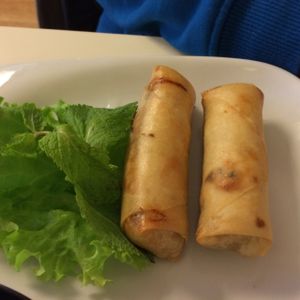 Chinese Rolls at Loving Hut in Paris