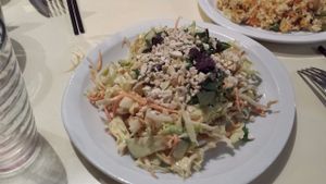 Salad at Loving Hut in Paris