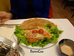 Mushroom Crape at Loving Hut in Paris