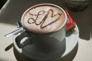 Hot Chocolate at Loving Hut in Paris